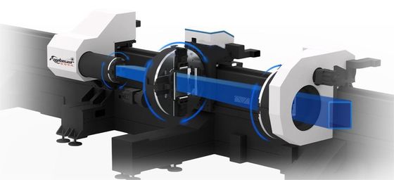Усовершенствованная технология HIWIN Guiderail Tube Laser Cutting Machine с весом 2100 кг.