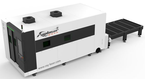 3000w Экономическая листовая металлическая волокно лазерная режущая машина с полной закрытой крышкой