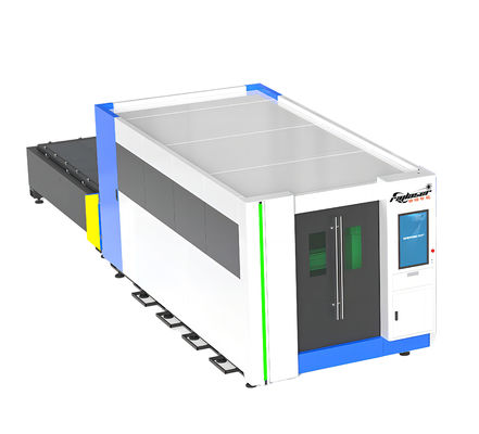 3000w Экономическая листовая металлическая волокно лазерная режущая машина с полной закрытой крышкой