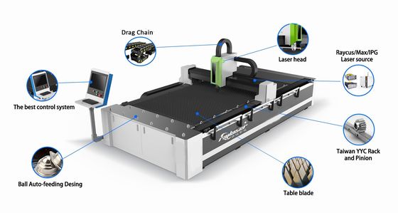 Raytools Laser Head 1000W 1500W 3000W Лазерная режущая машина для листового металла