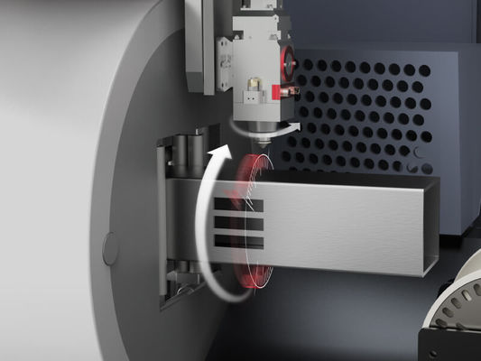 Система управления FSCUT Лазерная 3D трубная металлическая резальная машина для непрерывной работы