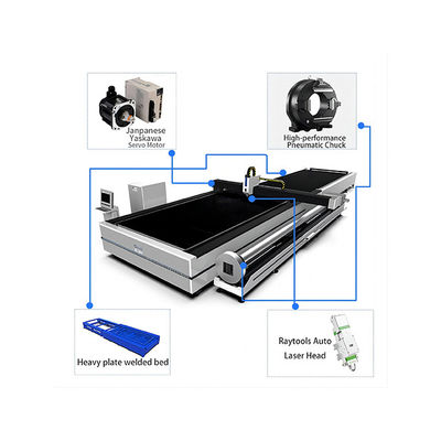 2000w Raytools Лазерная голова Лазерная режущая машина из металлических волокон для нержавеющей стали