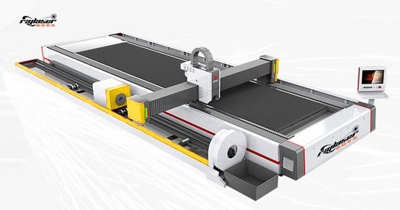 MAX Raycus 6m Tube Fiber Laser Metal Cutting Machine с вращающейся осью для труб и пластины